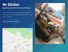 Tablet Screenshot of mrsticker.co.uk